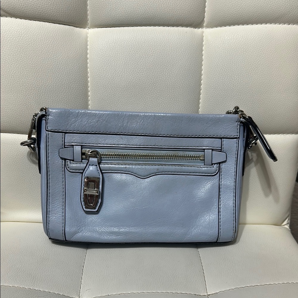 Rebecca Minkoff Blue Crossbody Bag with Structured Design